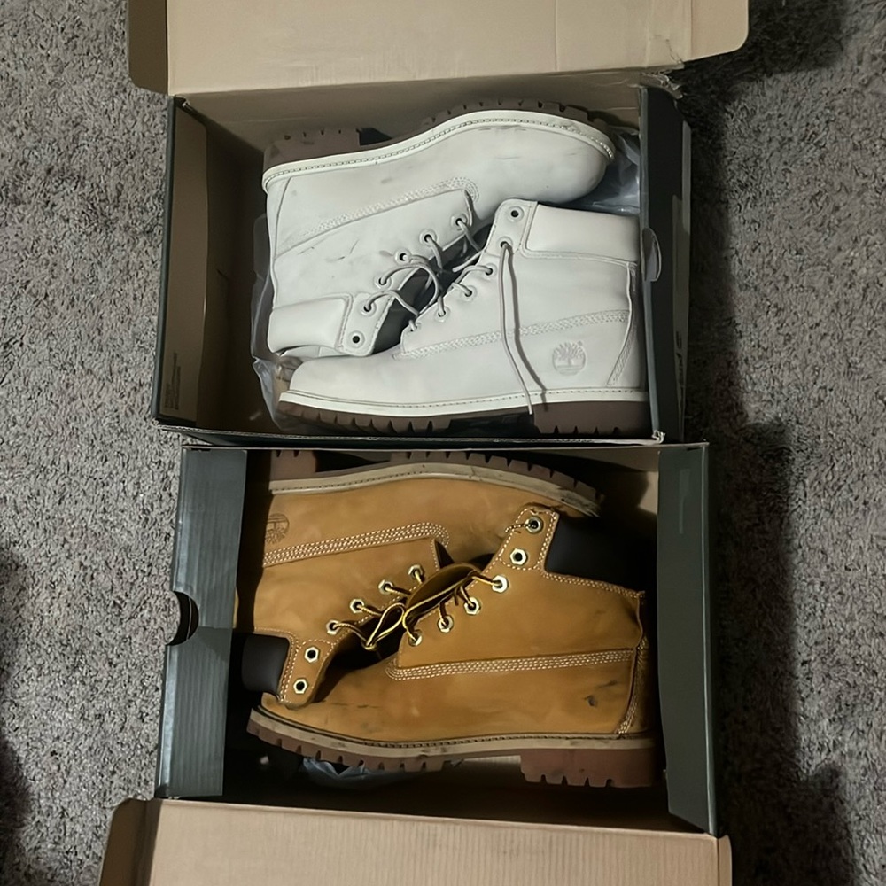 Wheat & cream Timberlands